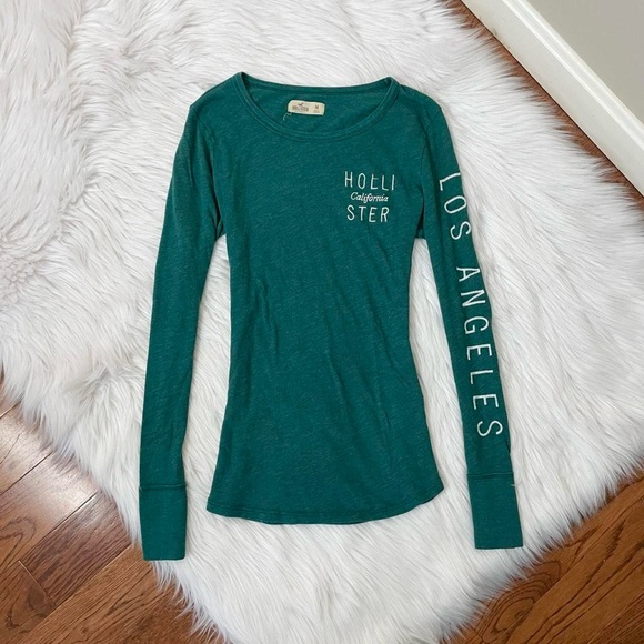 Hollister Tops - Y2K Hollister logo long sleeve top